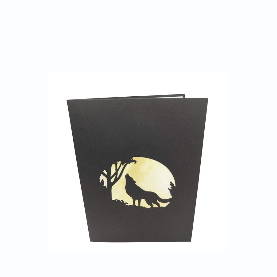 Howling Wolves Pop-Up Card