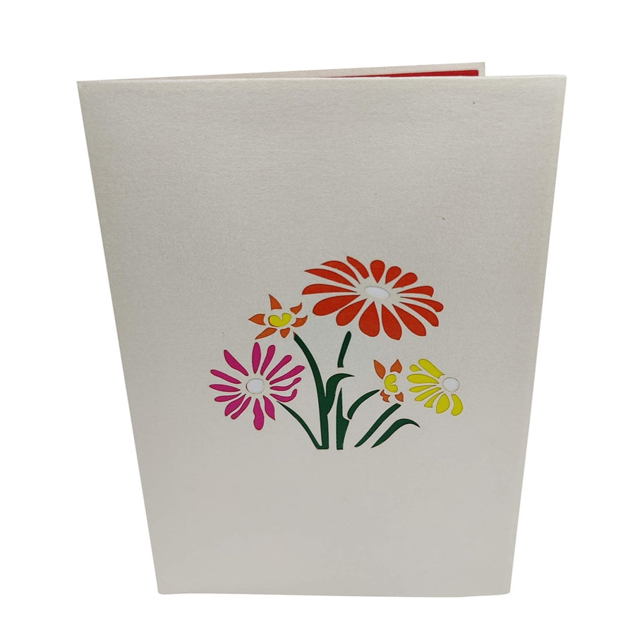 Gerbera Daisy Flower Garden Pop-Up Card