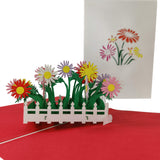 Gerbera Daisy Flower Garden Pop-Up Card