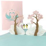 Love Swans Pop-Up Card