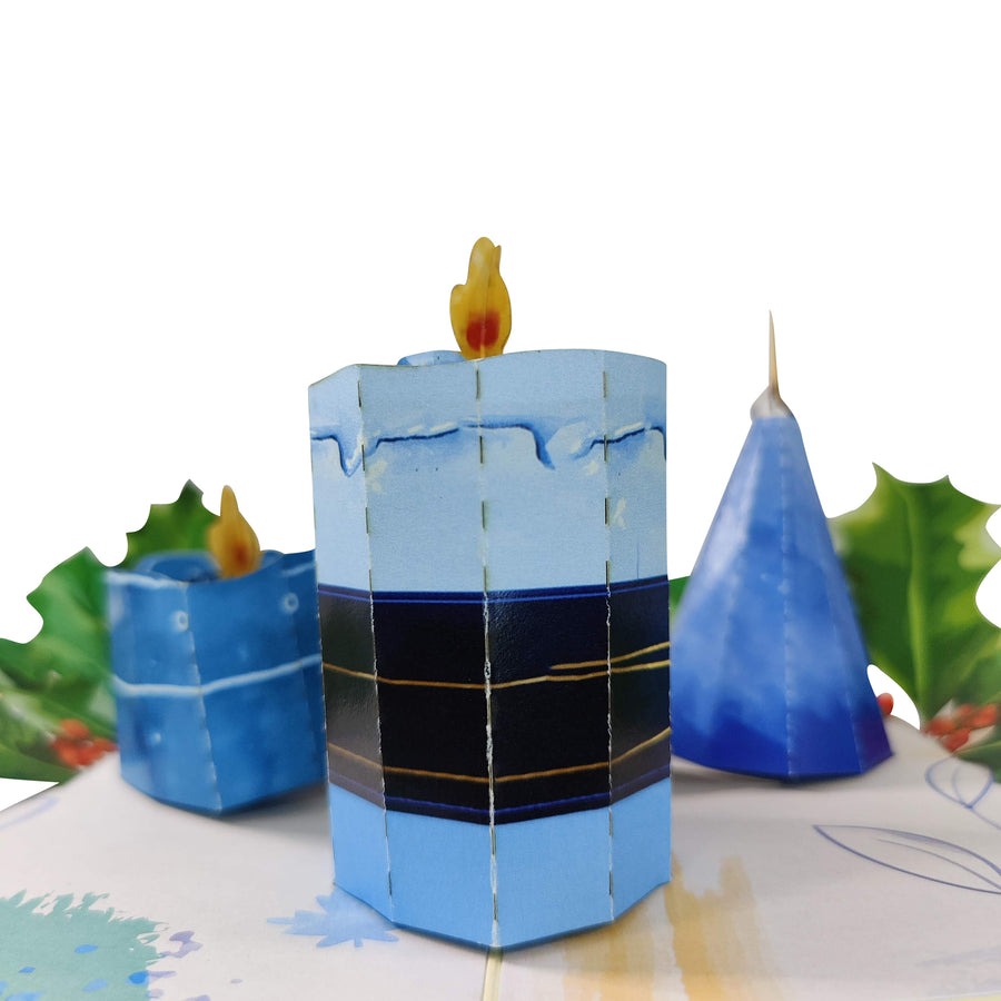 Christmas Candles Pop-Up Card