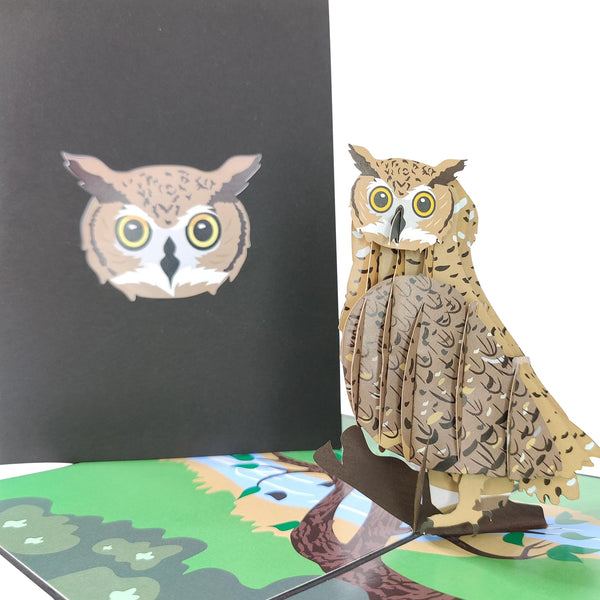 Brown Owl Pop-Up Card