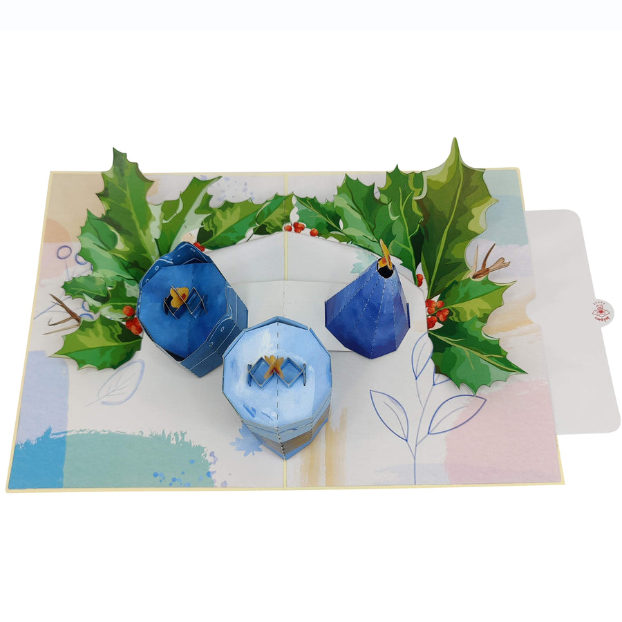Christmas Candles Pop-Up Card