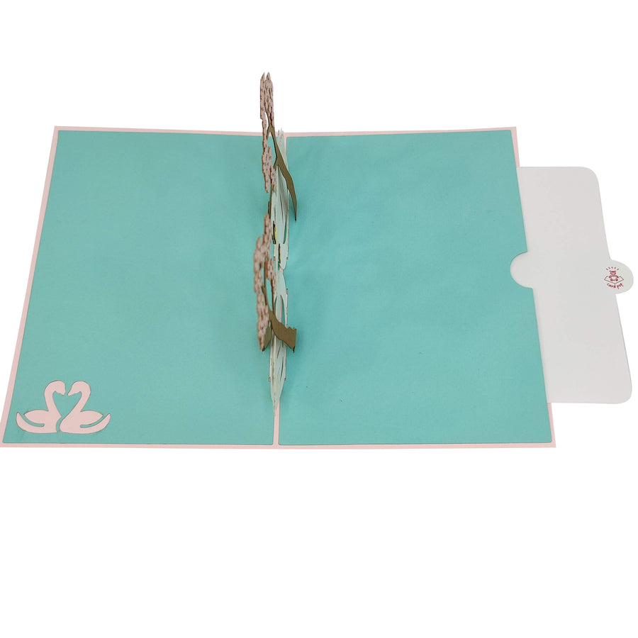 Love Swans Pop-Up Card
