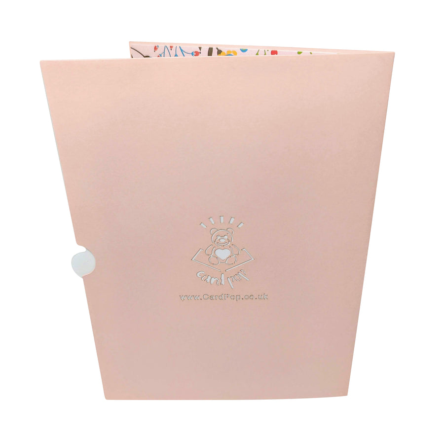 Wicker Flower Basket Pop-Up Card