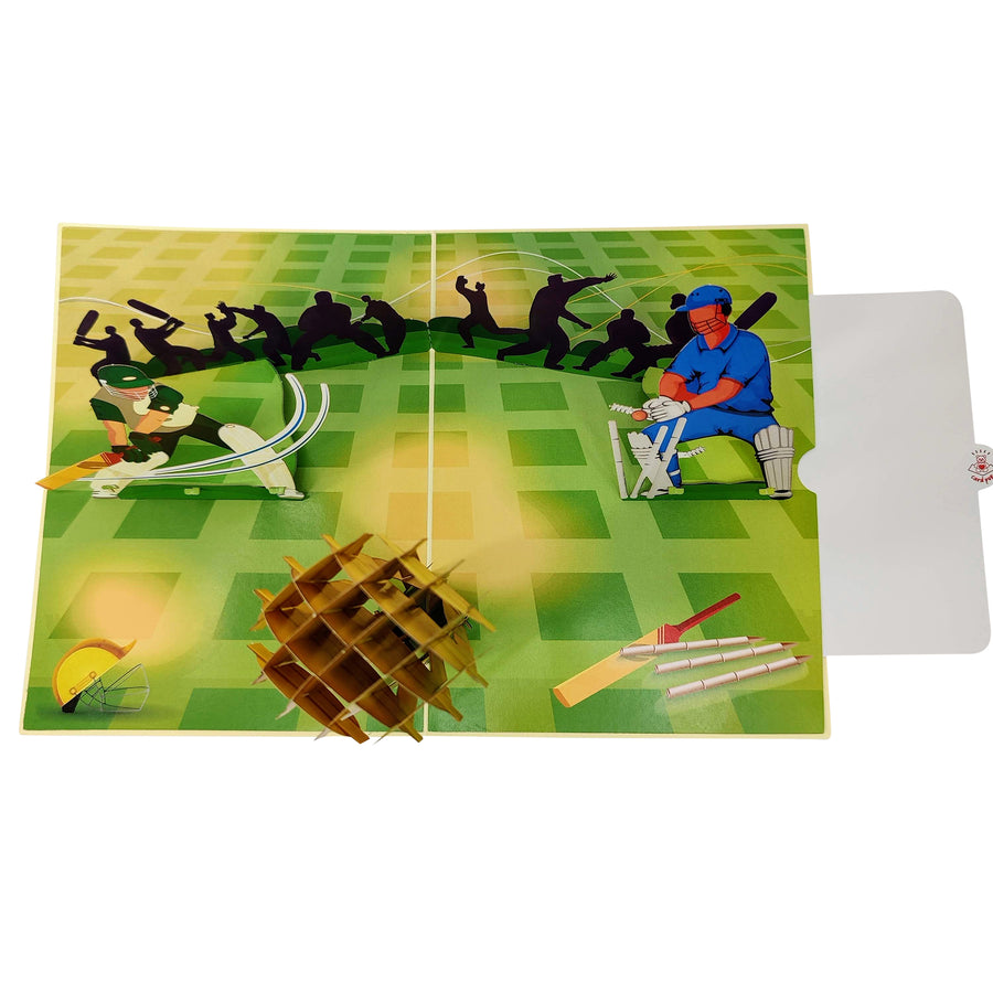 Cricketing Pop-Up Card
