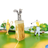 Golfing Pop-Up Card