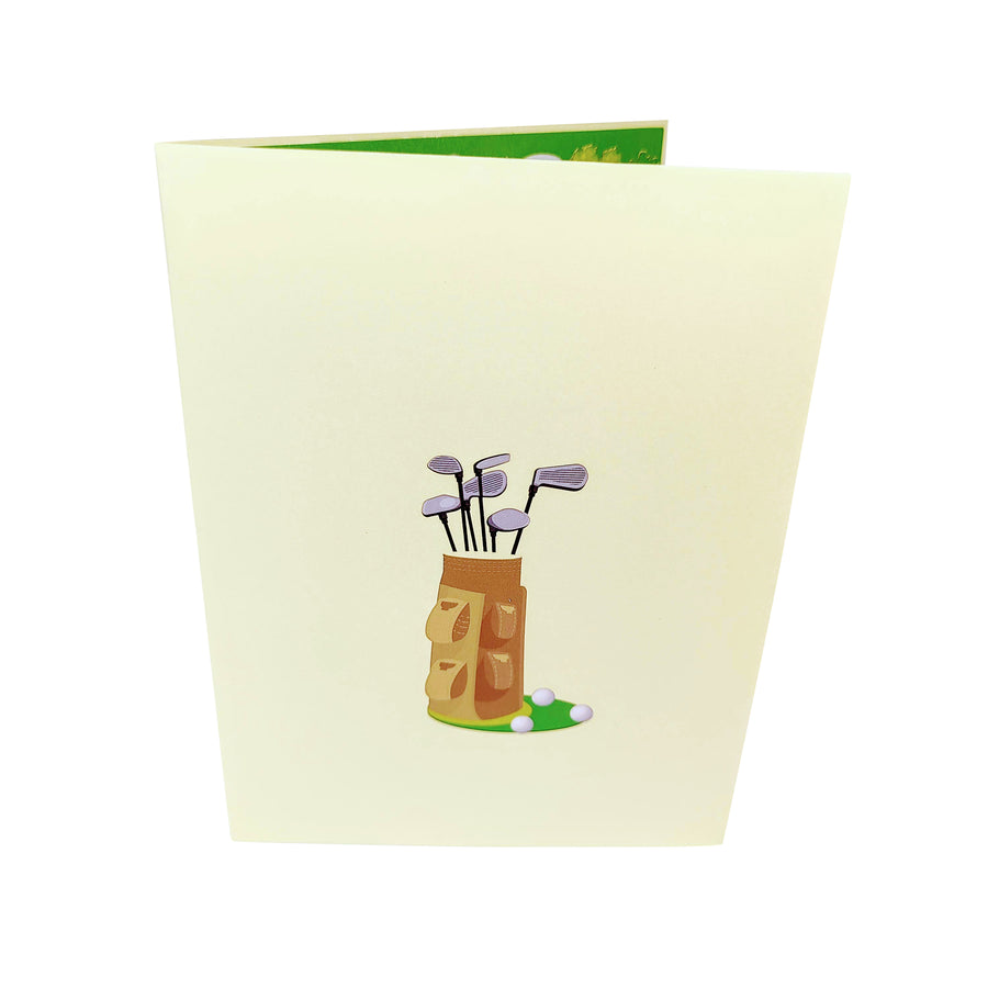 Golfing Pop-Up Card