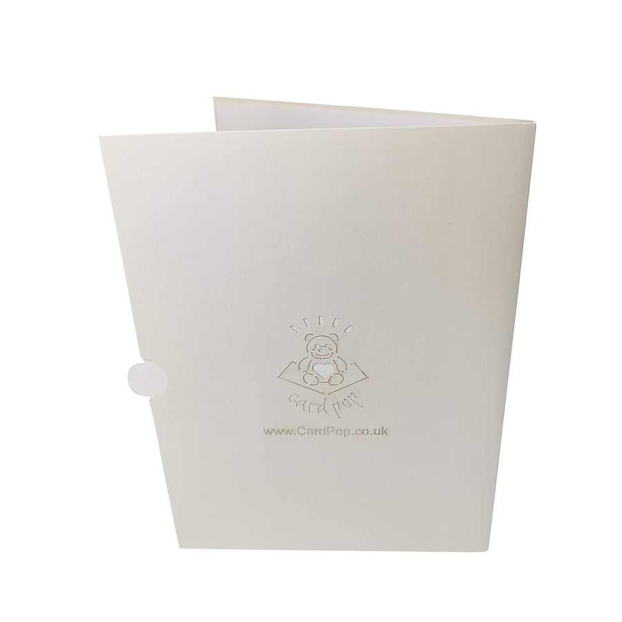 Red Rose Butterfly House Pop-Up Card