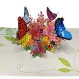 Butterfly Flower Garden Pop-Up Card