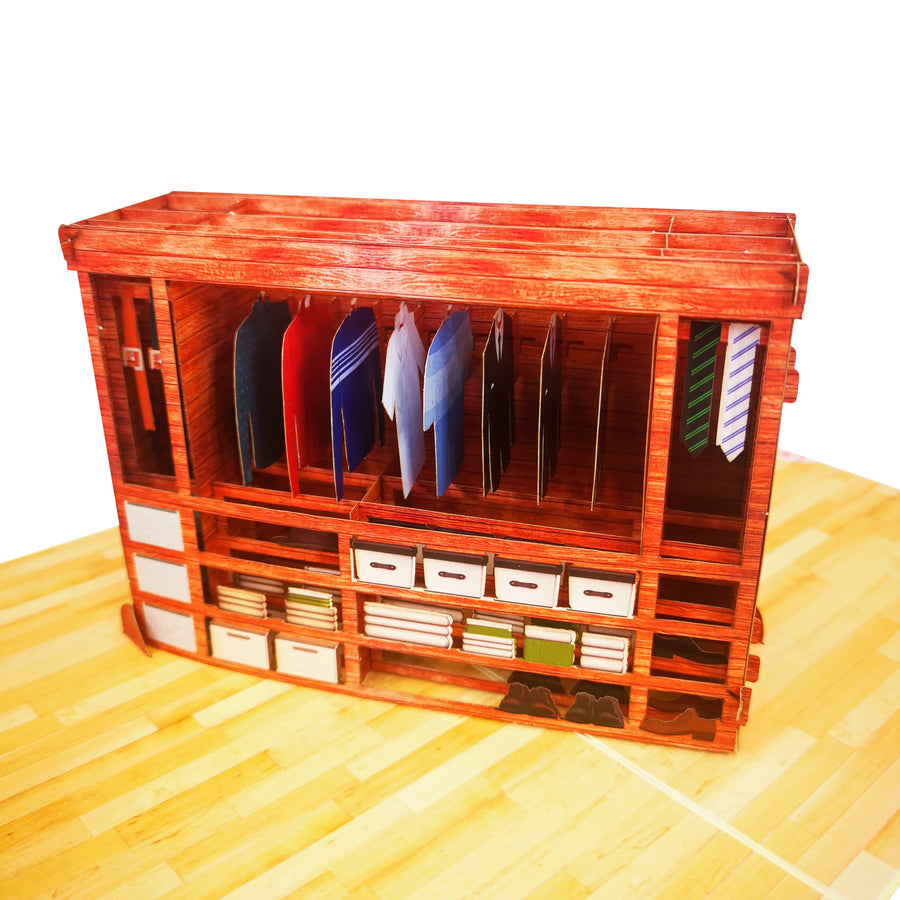 Father's Day Dapper Dad Wardrobe Pop-Up Card