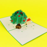 Apple Tree with Basket Popup Card